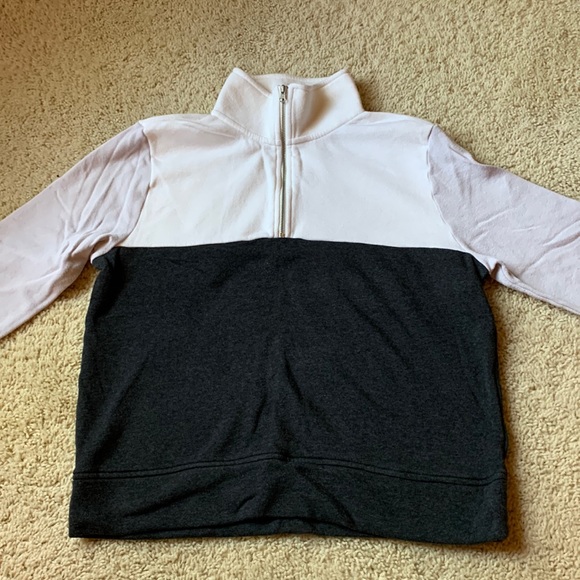 EUC J. Crew Factory quarter zip color block sweatshirt - Picture 1 of 6